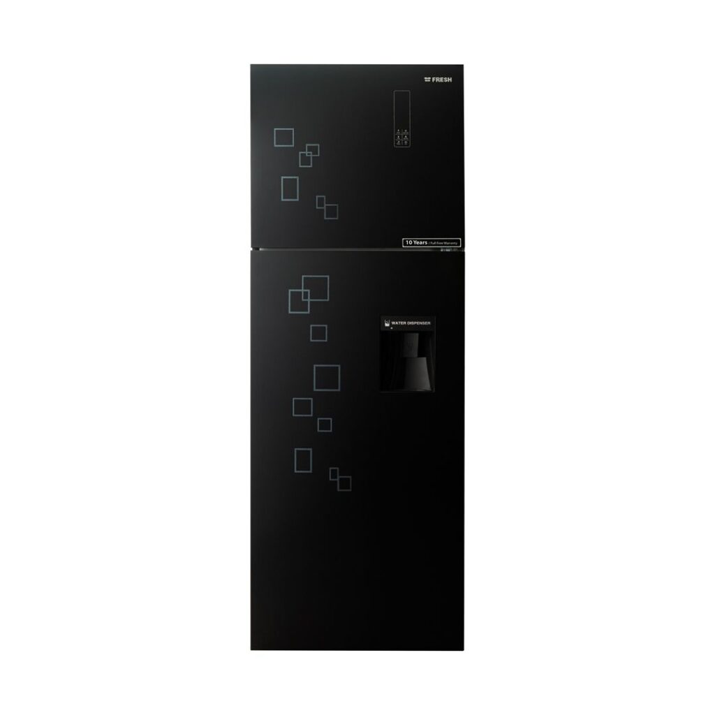 ثلاجة فريش 426 لتر - زجاج أسود/ FNT-DR540 YGB